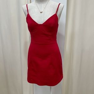 Mini red dress